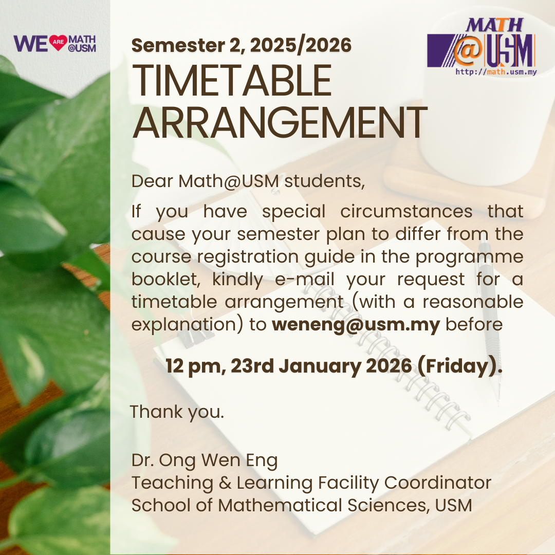 252 Timetable arrangement students