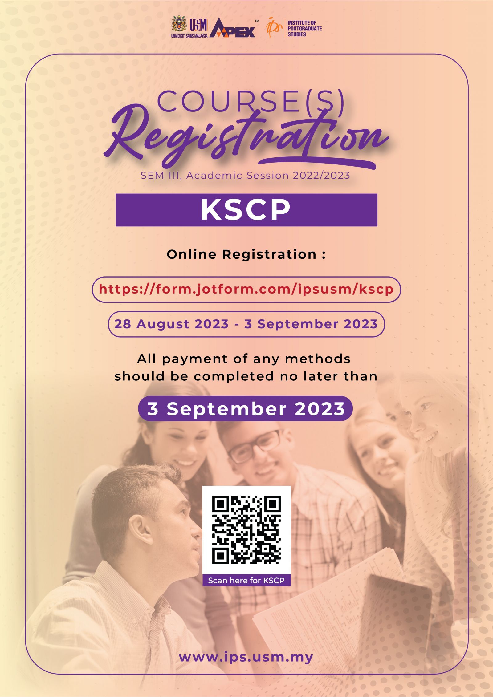 Course Registration KSCP Poster 28823 8377300a